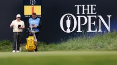 The first hole at Royal Pprtrush for the Open Championship