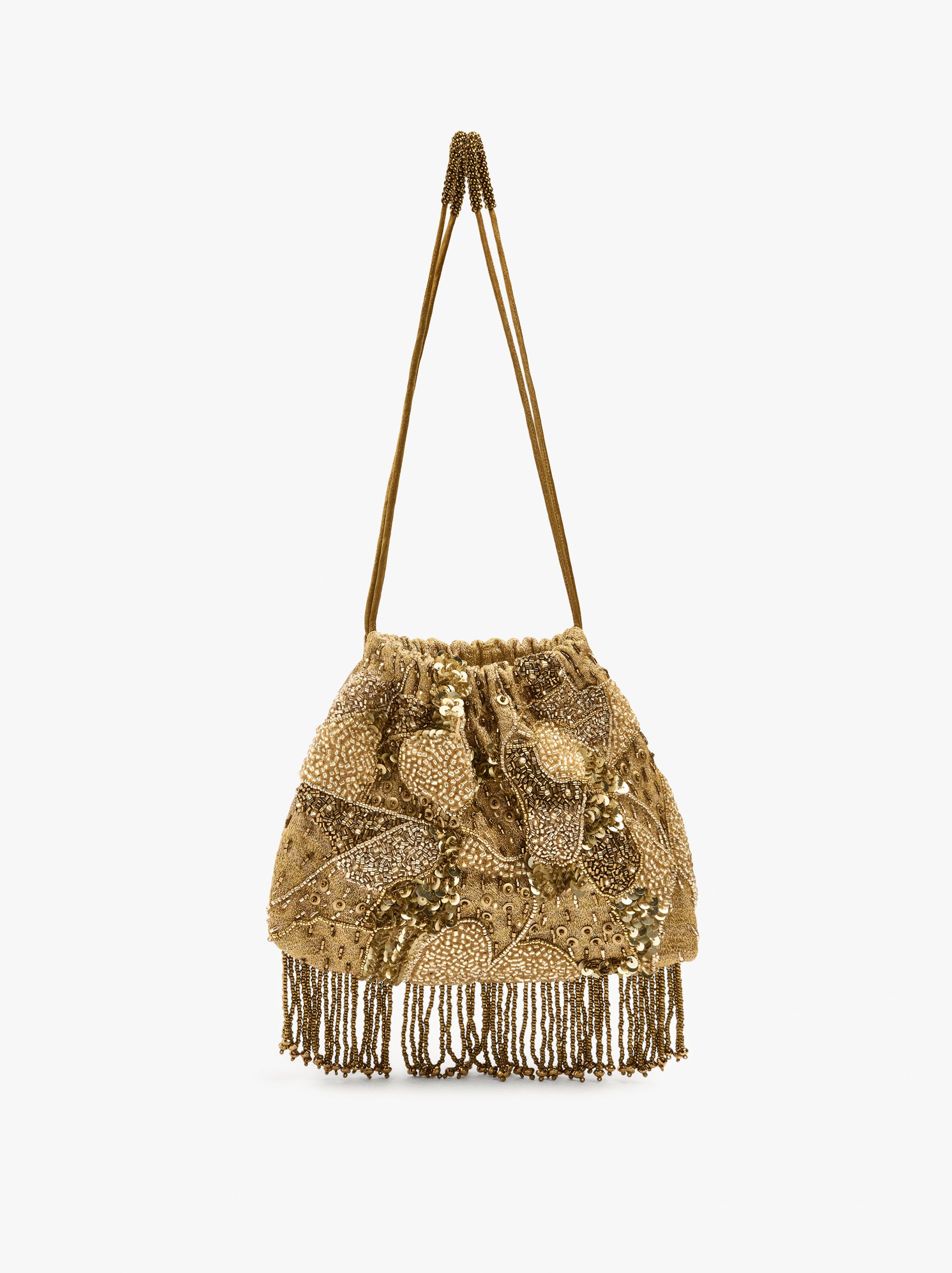 Party Bag With Beads and Fringes