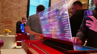 Hands-on with the Lenovo Transparent Display Laptop at MWC 2024