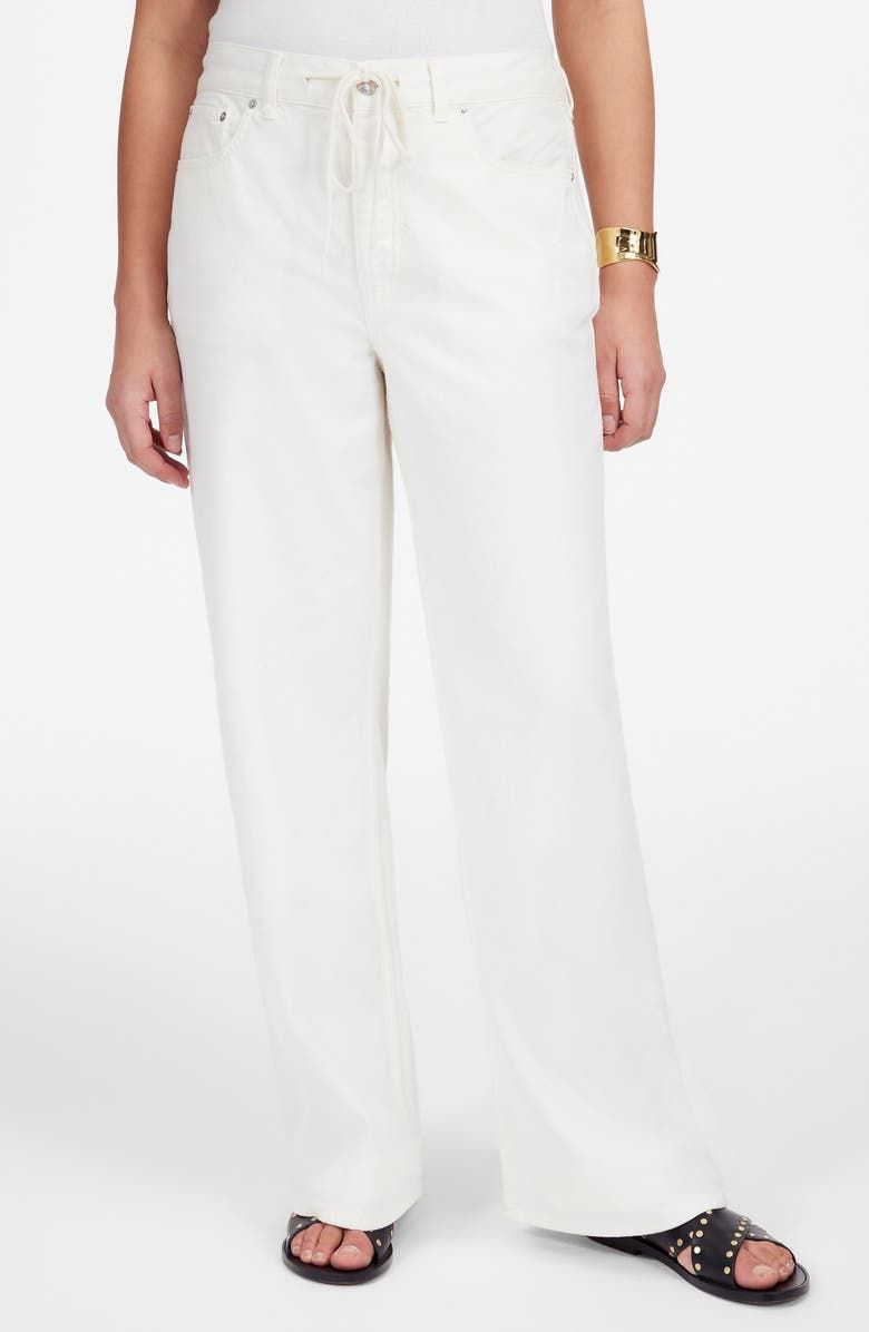 Drawstring Waist Low Slung Baggy Jeans