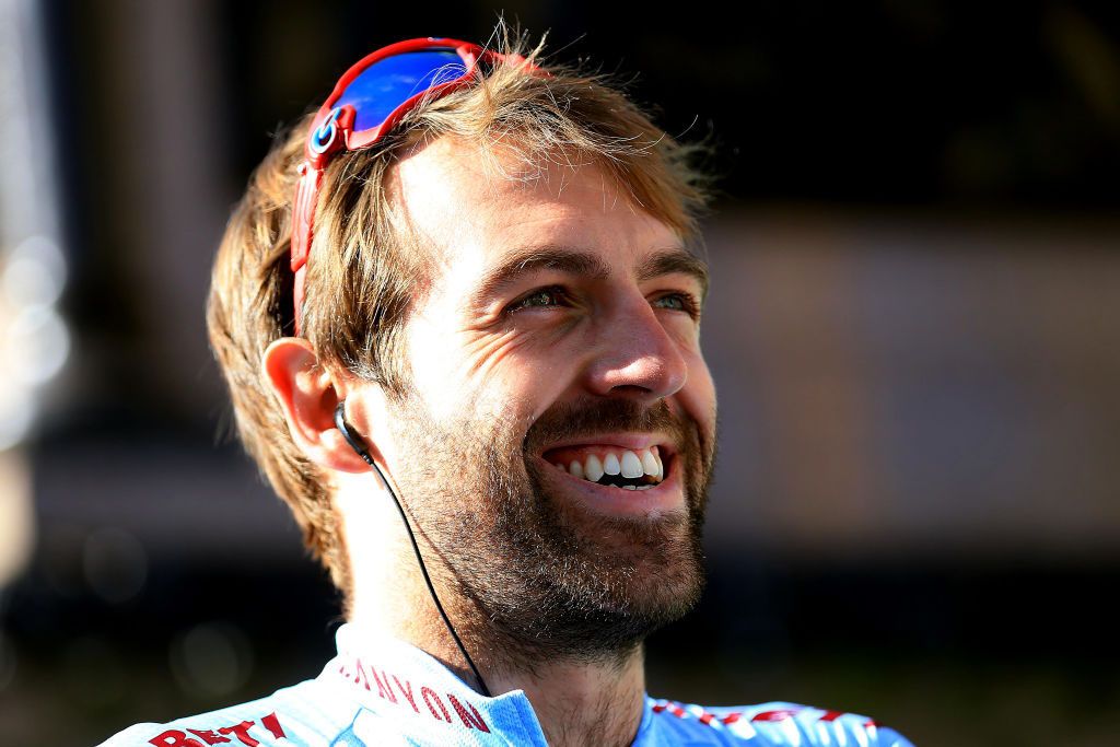 Alex Dowsett was all smiles at the Tour of Britain