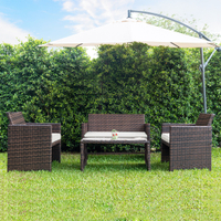 Gymax 4 PC Rattan Patio Furniture Set | Was $360, now $200