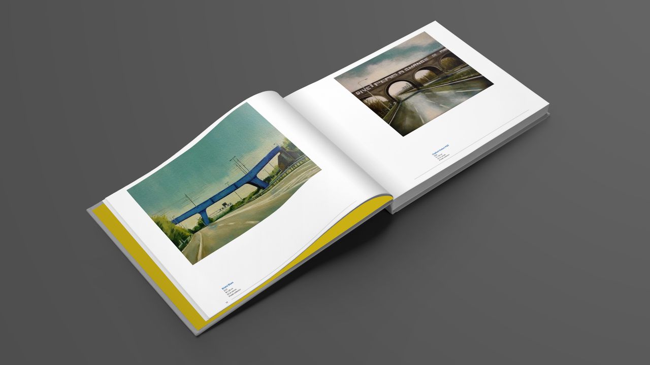 Spreads from The Architecture of Connection designed by Malcolm Garrett