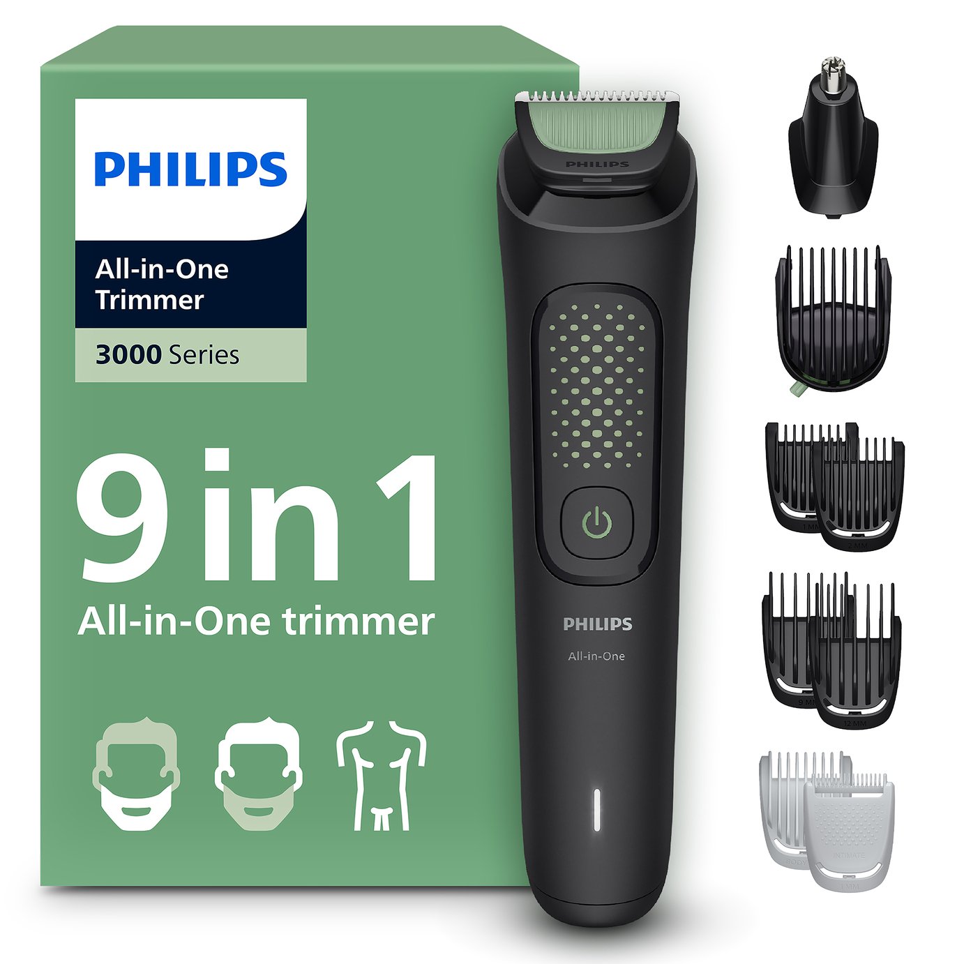 Philips Series 3000 Multigroom 9-In-1 Hair & Beard Trimmer