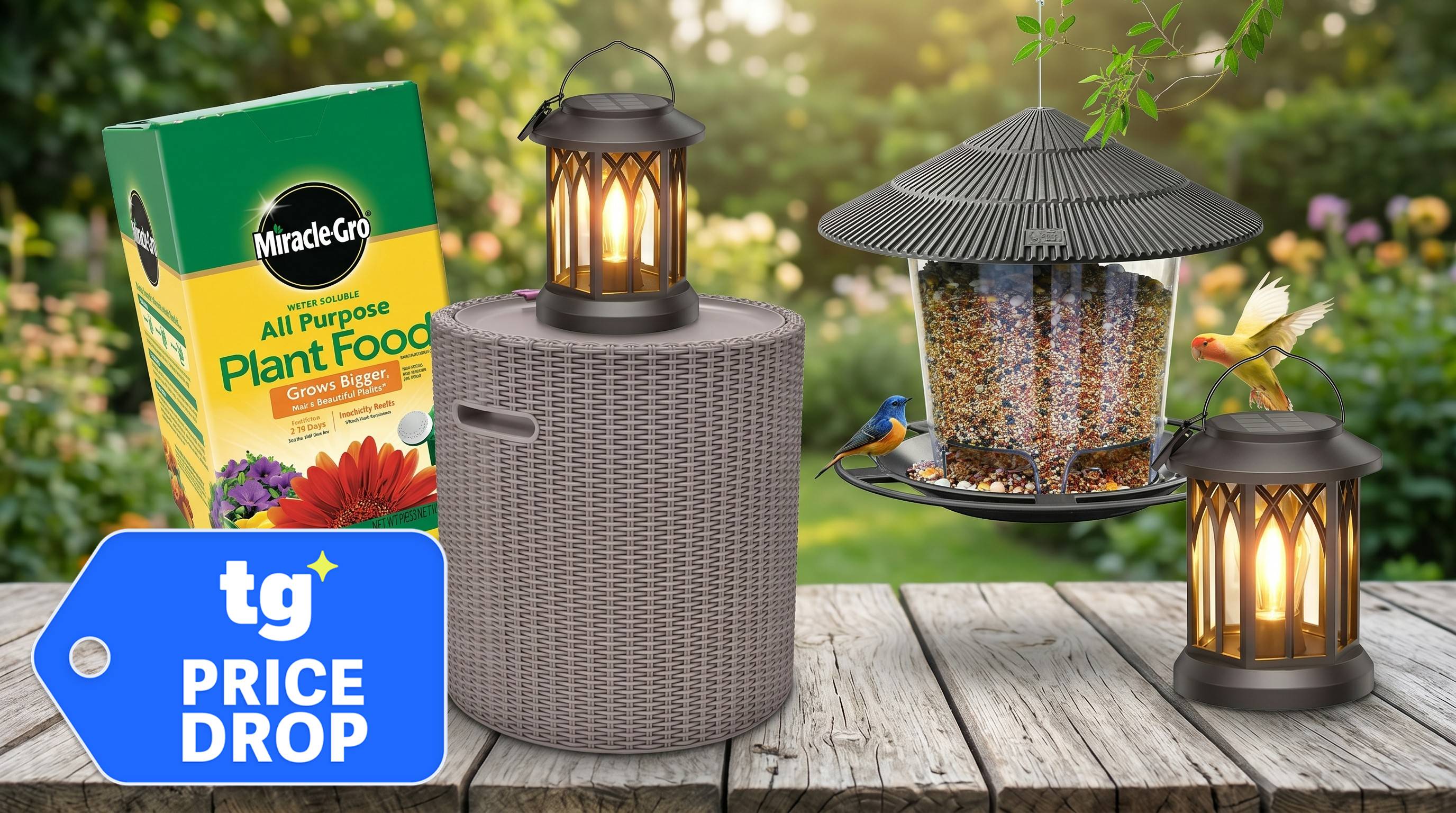 Outdoor furniture and gardening supplies