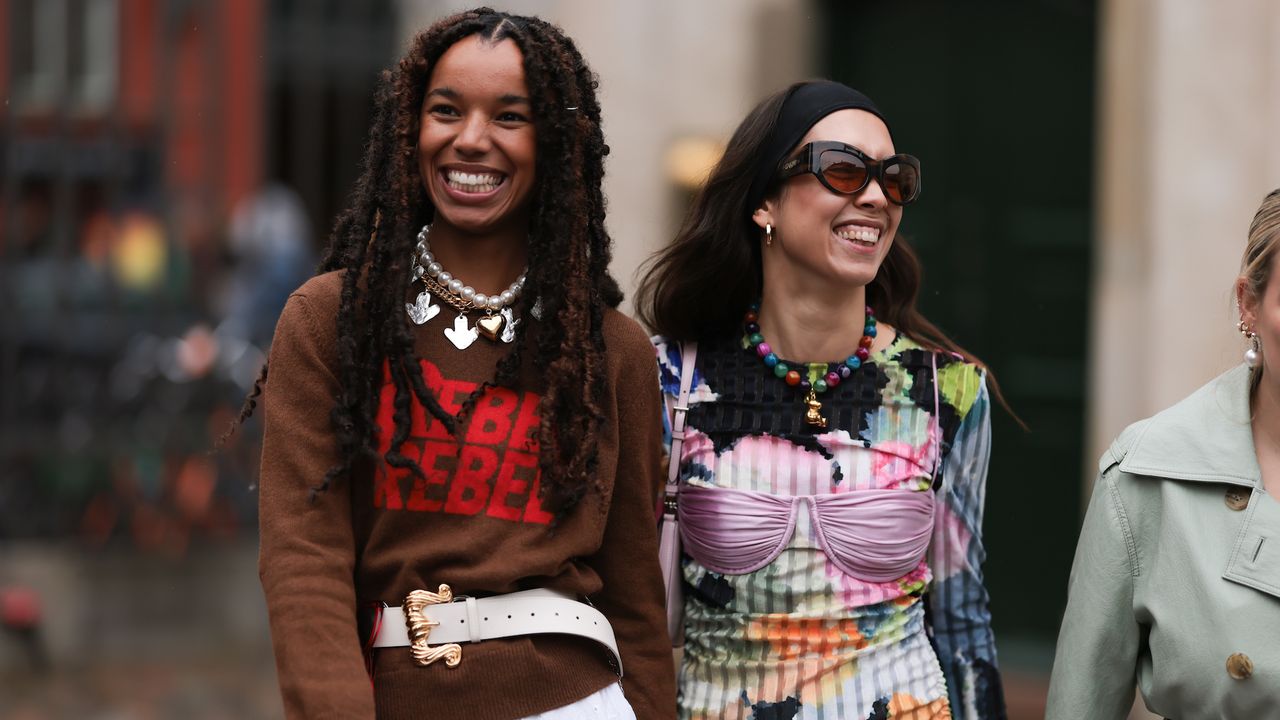 Best foundation: two women smiling and laughing