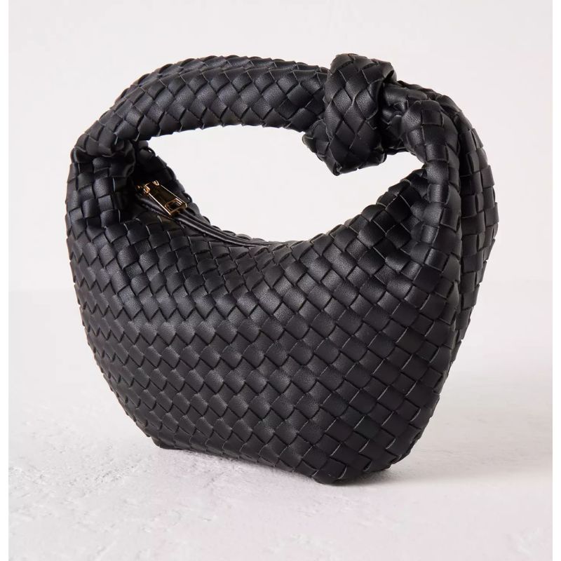 Anthropologie, Check Leather Crossbody Bag
