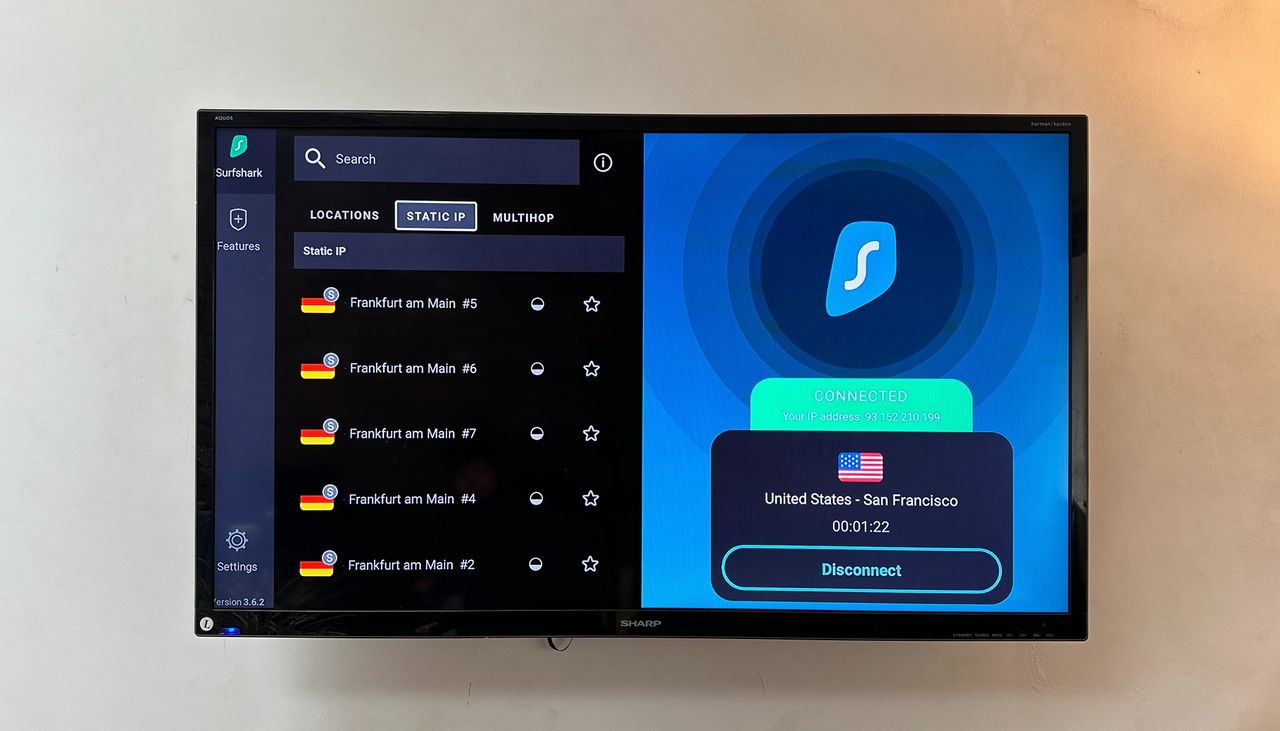 Surfshark VPN setup on a Fire Stick