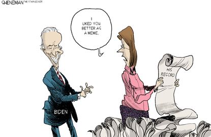 Political Cartoon U.S. Meme Voters Joe Biden 2020 Election