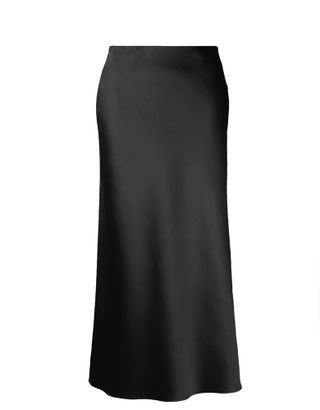 Eudora Easy Satin Maxi Bias Skirt