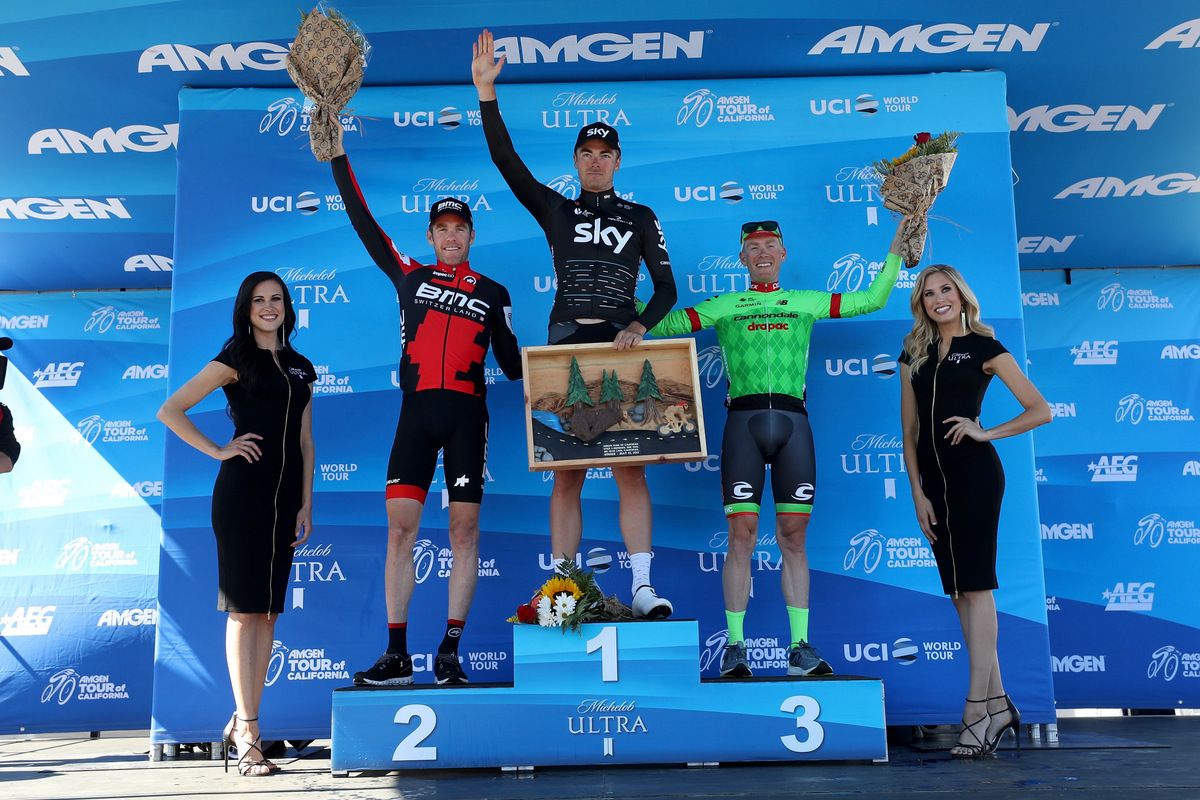 The top three in the stage 6 time trial