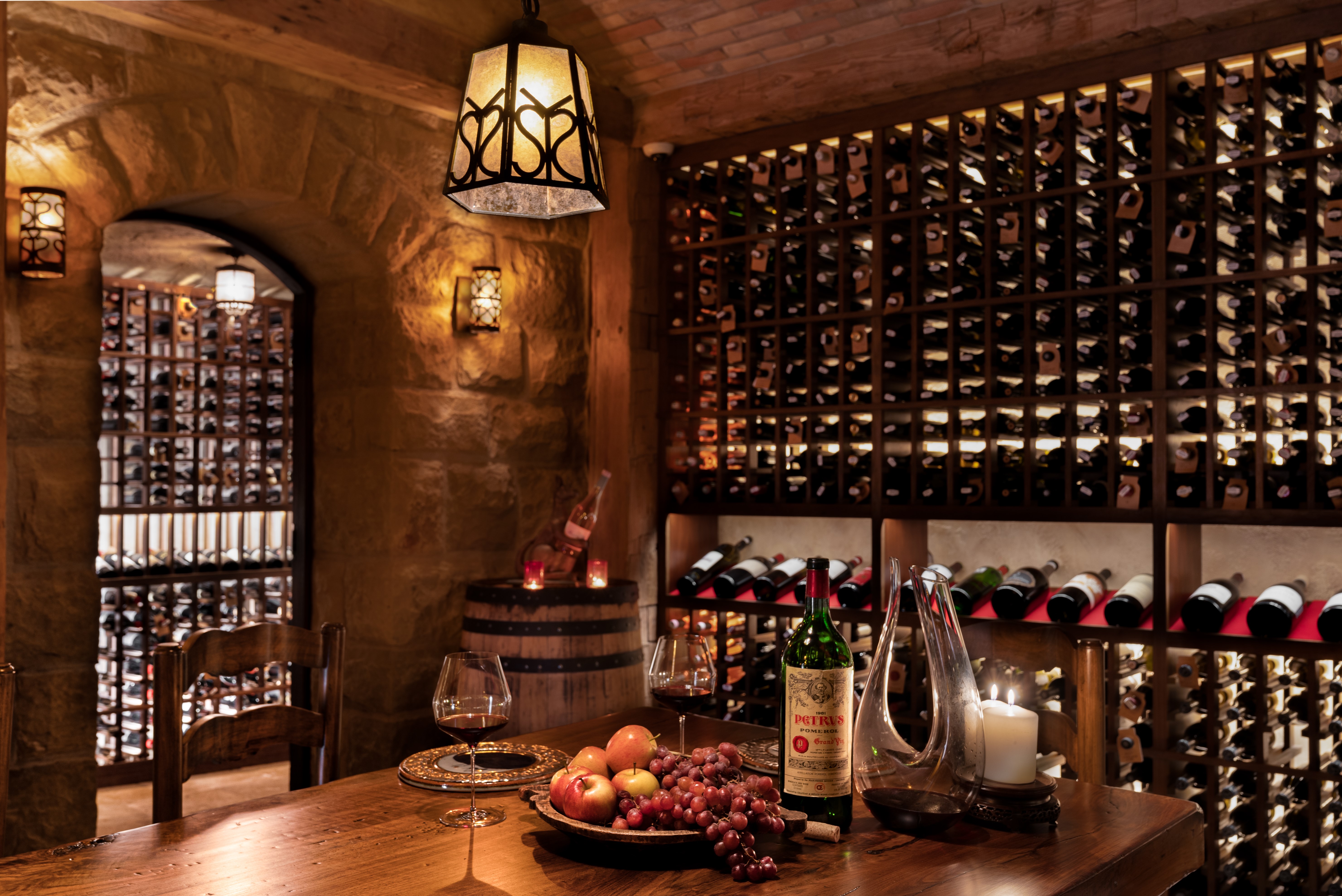 The wine cellar at San Ysidro Ranch