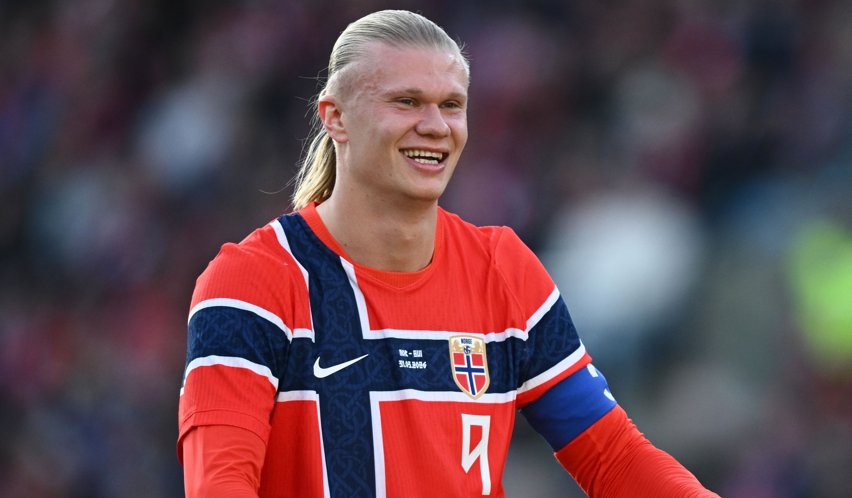 Erling Haaland of Norway reacts during the international friendly between Norway and Switzerland in Oslo