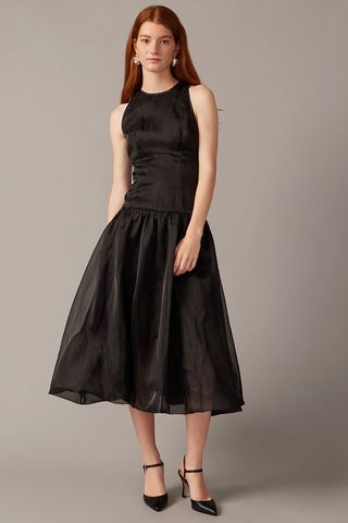 J.Crew Bubble-Skirt Drop-Waist Dress