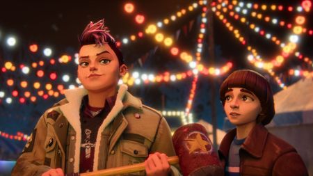 Nikki and Will in Stranger Things: Tales From '85