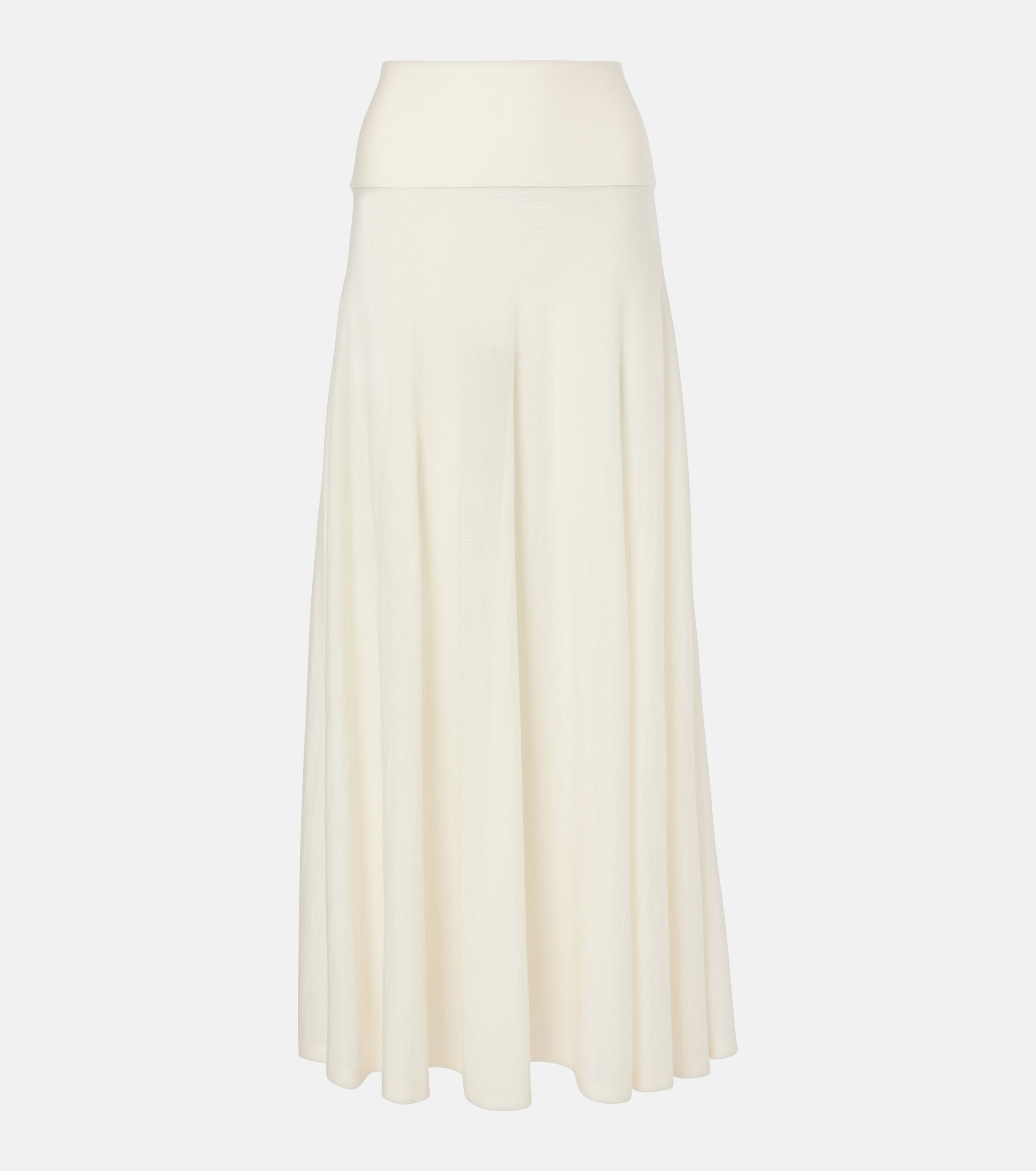 Ala&amp;iuml;a, Low-Rise Virgin Wool Maxi Skirt