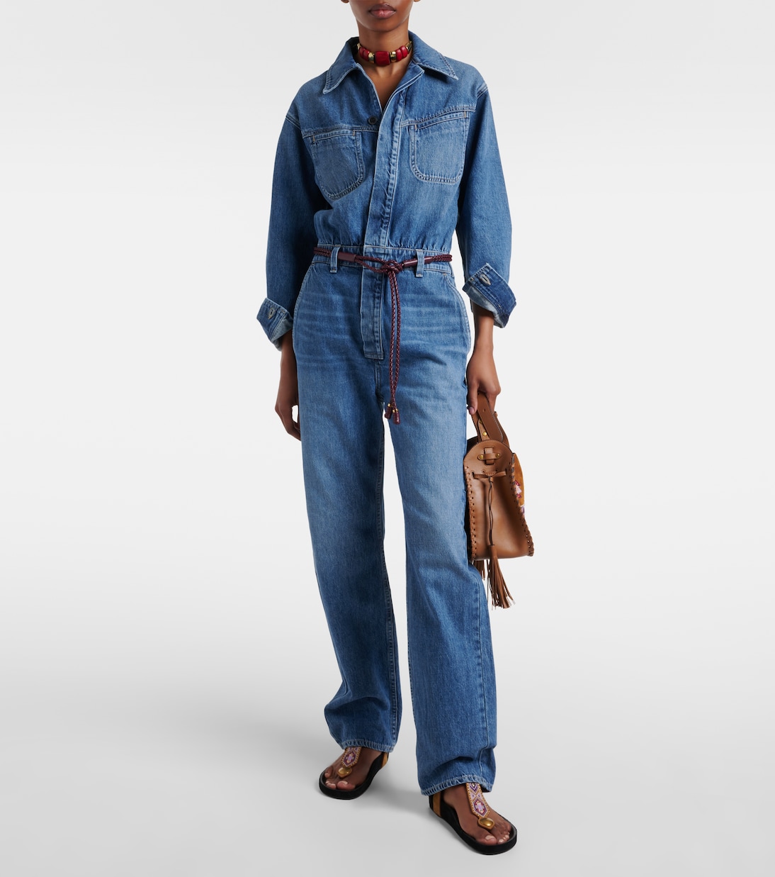 Solene Denim Jumpsuit