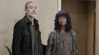Negan and Annie in The Walking Dead.