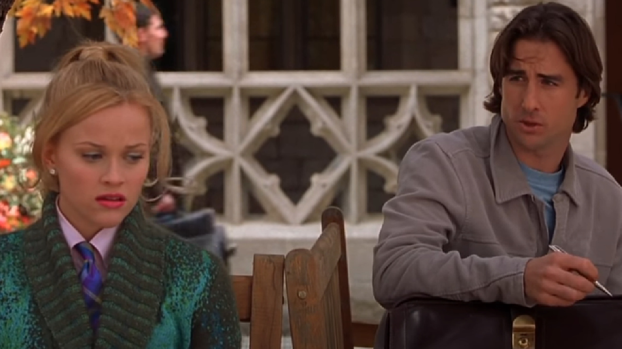 Luke Wilson and Reese Witherspoon in Legally Blonde.