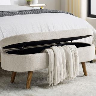 Oval Storage Bench 43.5