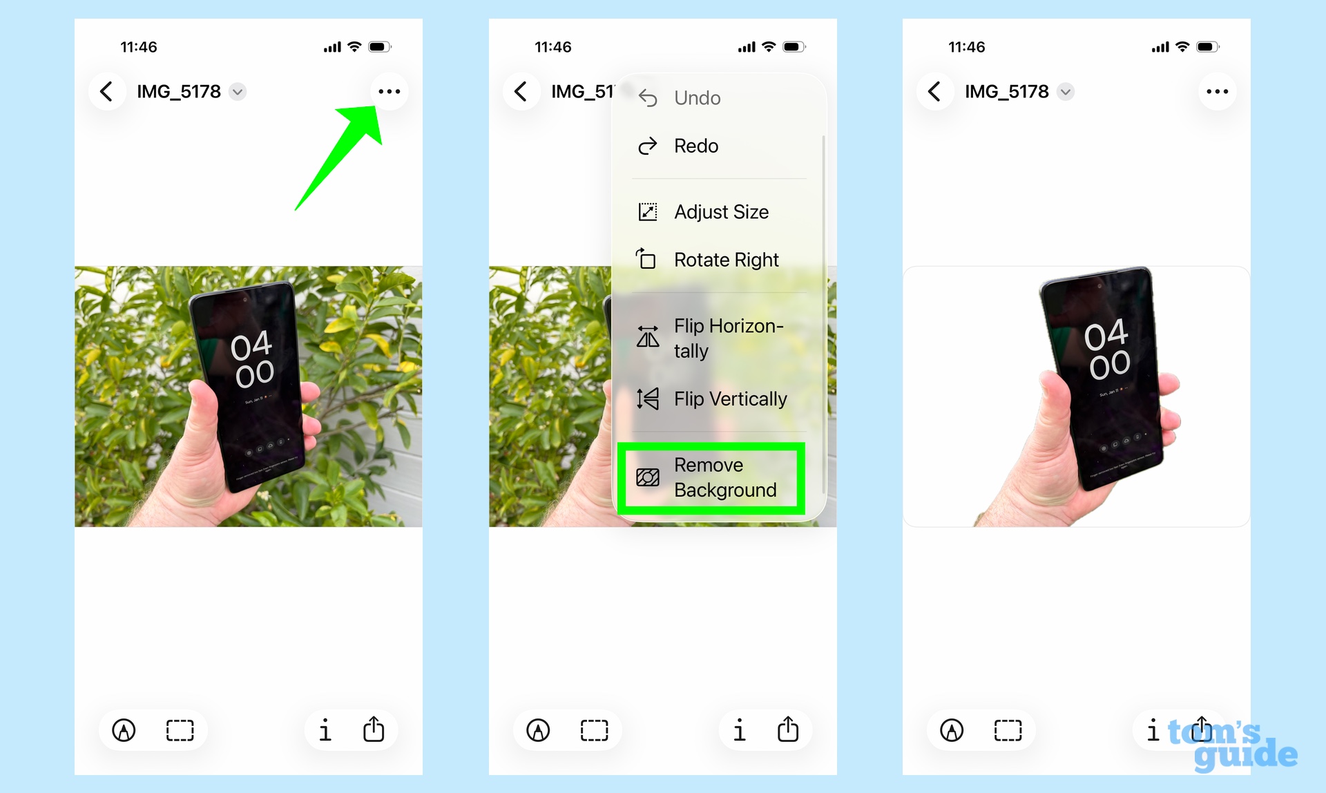 remove the background from an image in Preview