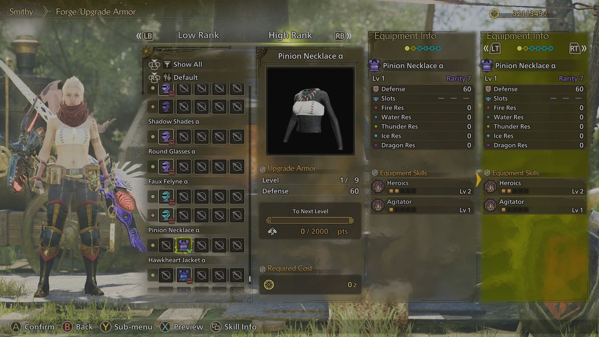 Monster Hunter Wilds Flamefete - Pinion Necklace