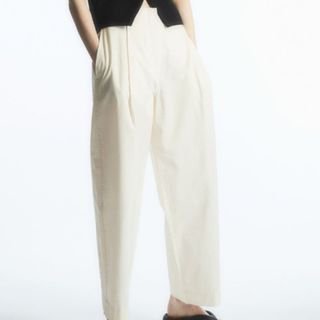 COS pleated barrel trousers 