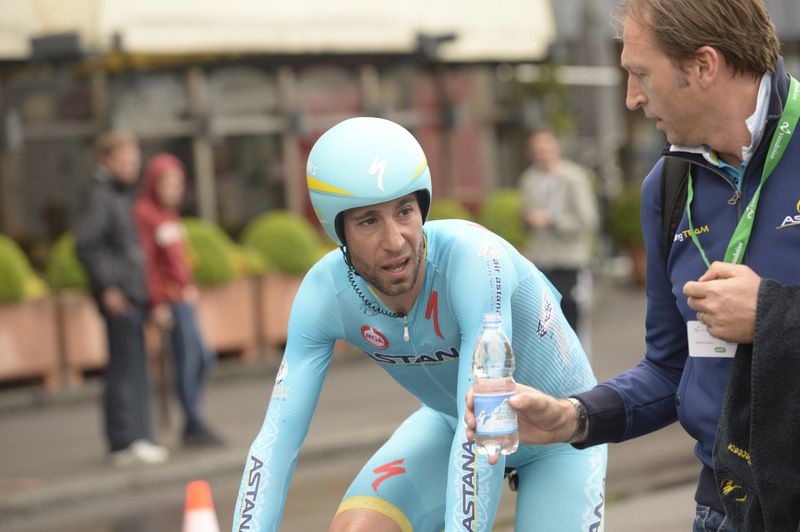 Vincenzo Nibali after the time trial
