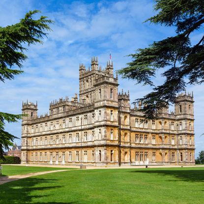 The gardens of Highclere Castle (the location for Downton Abbey) are picured at the castle in Highclere, southern England, on May 12, 2016. 