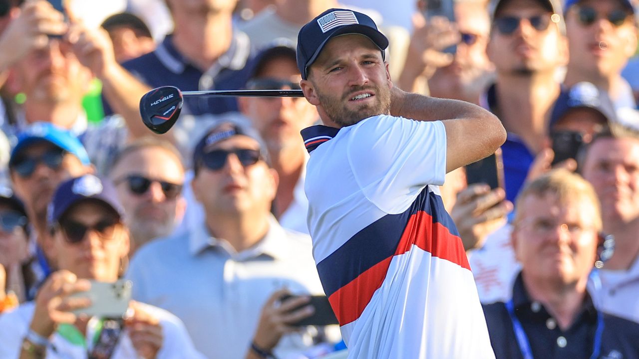 Wyndham Clark during the Ryder Cup at Marco Simone