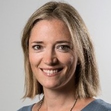 blonde woman smiling