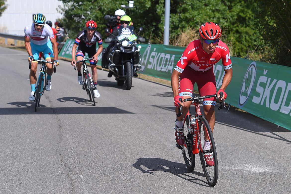 Sergey Lagutin (Katusha) makes his move