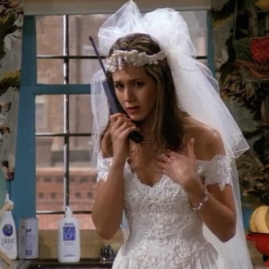 friends rachel green wedding dress