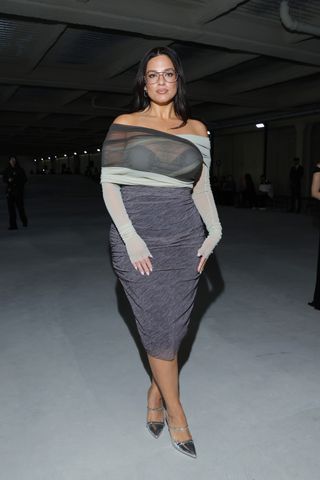 Ashley Graham attends the Philosophy Di Lorenzo Serafini show 