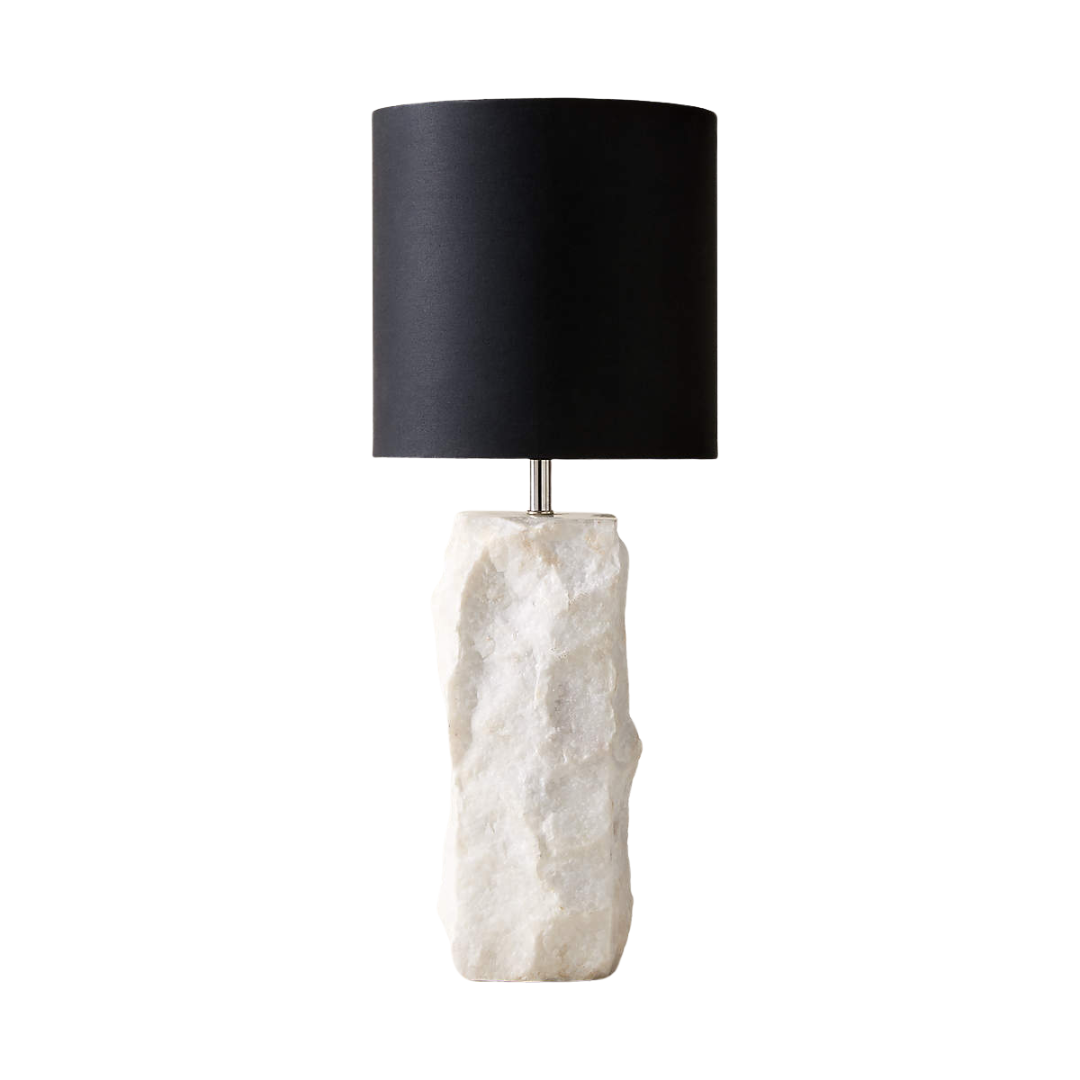 CB2, Raw Marble Table Lamp