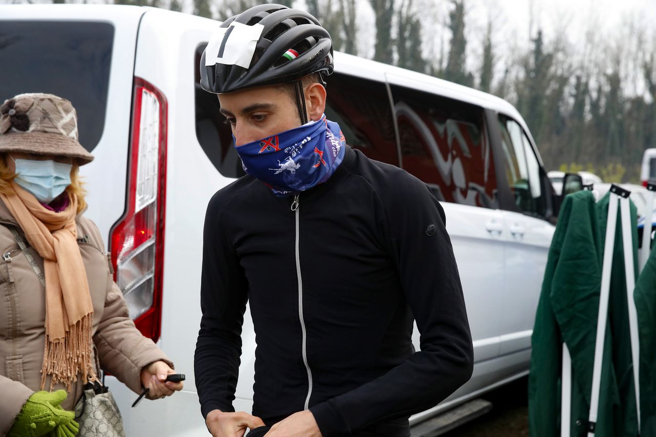 Fabio Aru in cyclo-cross action with Qhubeka Assos