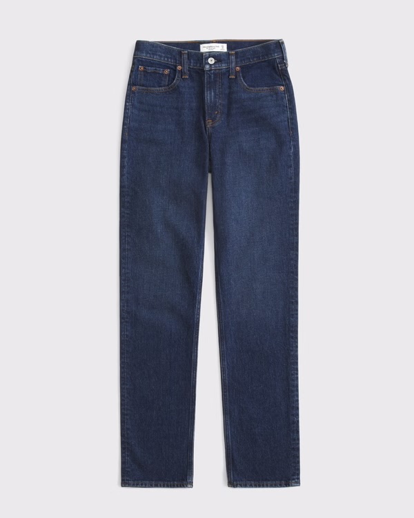 Abercrombie Curve Love Mid Rise 90s Straight Jean