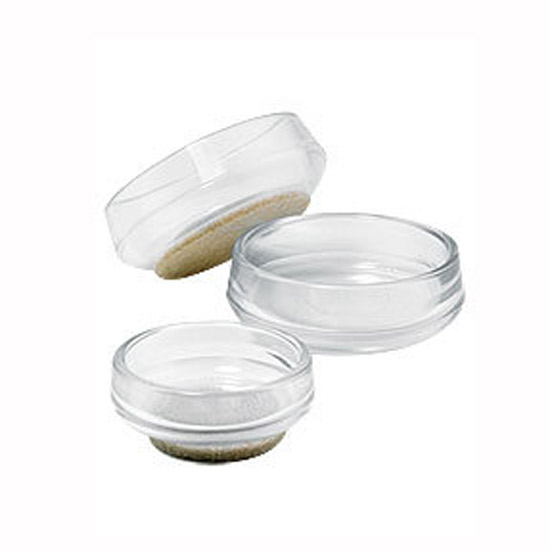 Rubber castor cups with white background