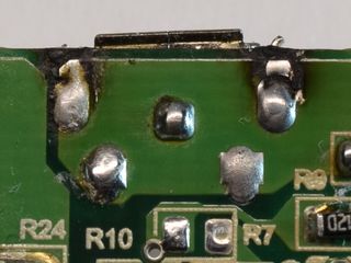 Micro-B Re-Soldering, First Unit