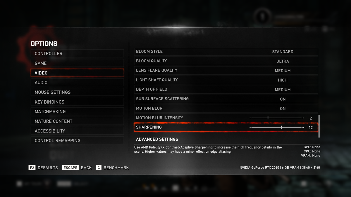 Gears 5 update adds a new setting to sharpen graphics using AMD tech
