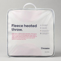 Dreams Fleece Heated Throw:was £80now £60 at Dreams (save £20)