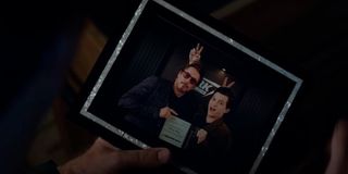 Tony's framed photo with Peter