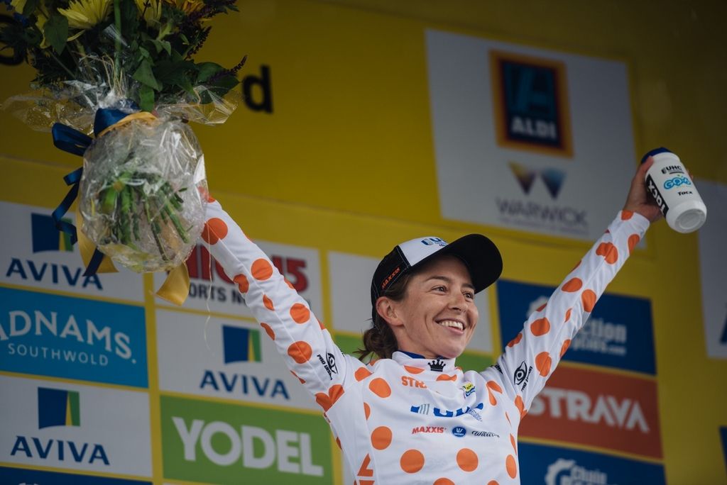 Katie Hall (UnitedHealthcare) in the QOM jersey