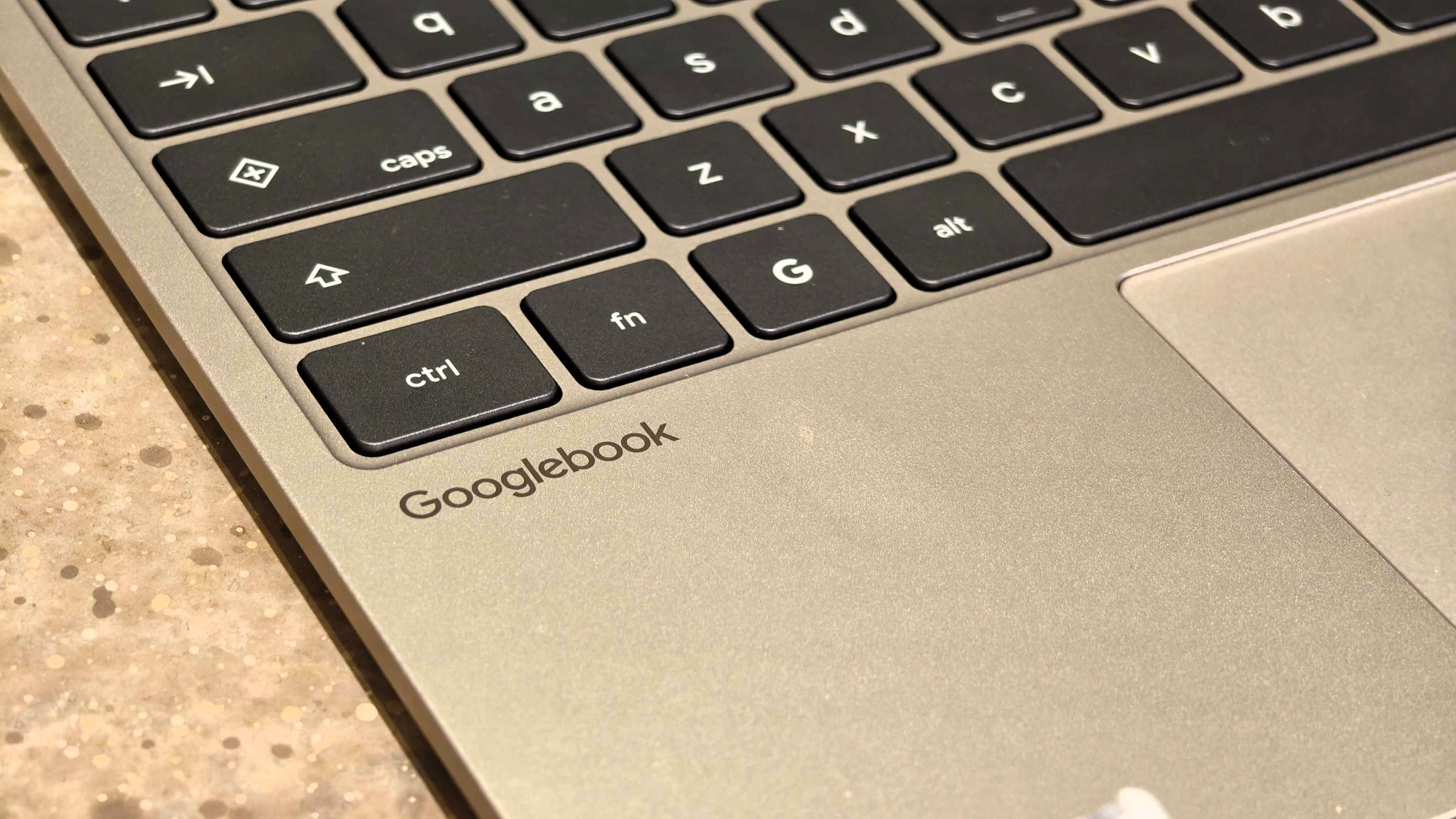 Googlebook keyboard and logo