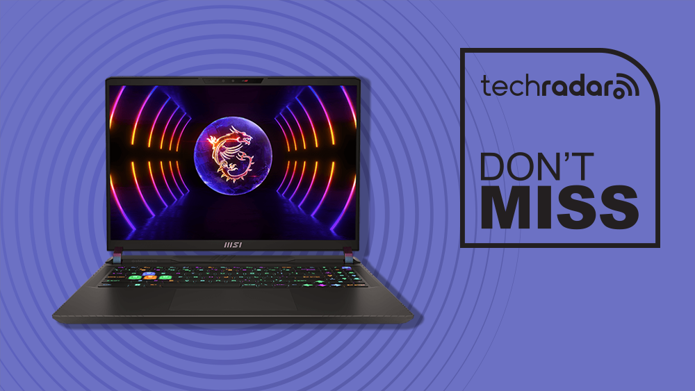 MSI GP Series gaming laptop with the text &#039;Don&#039;t miss&#039;