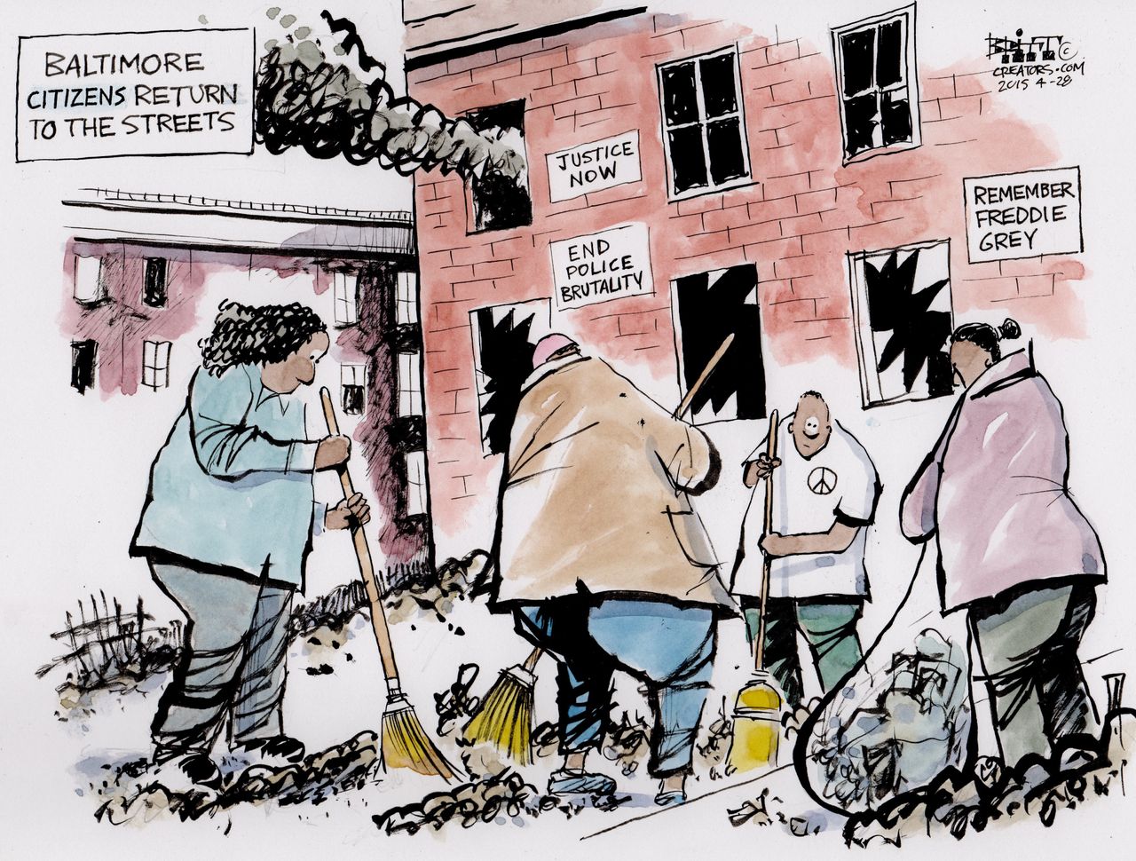 
Editorial cartoon U.S. Baltimore