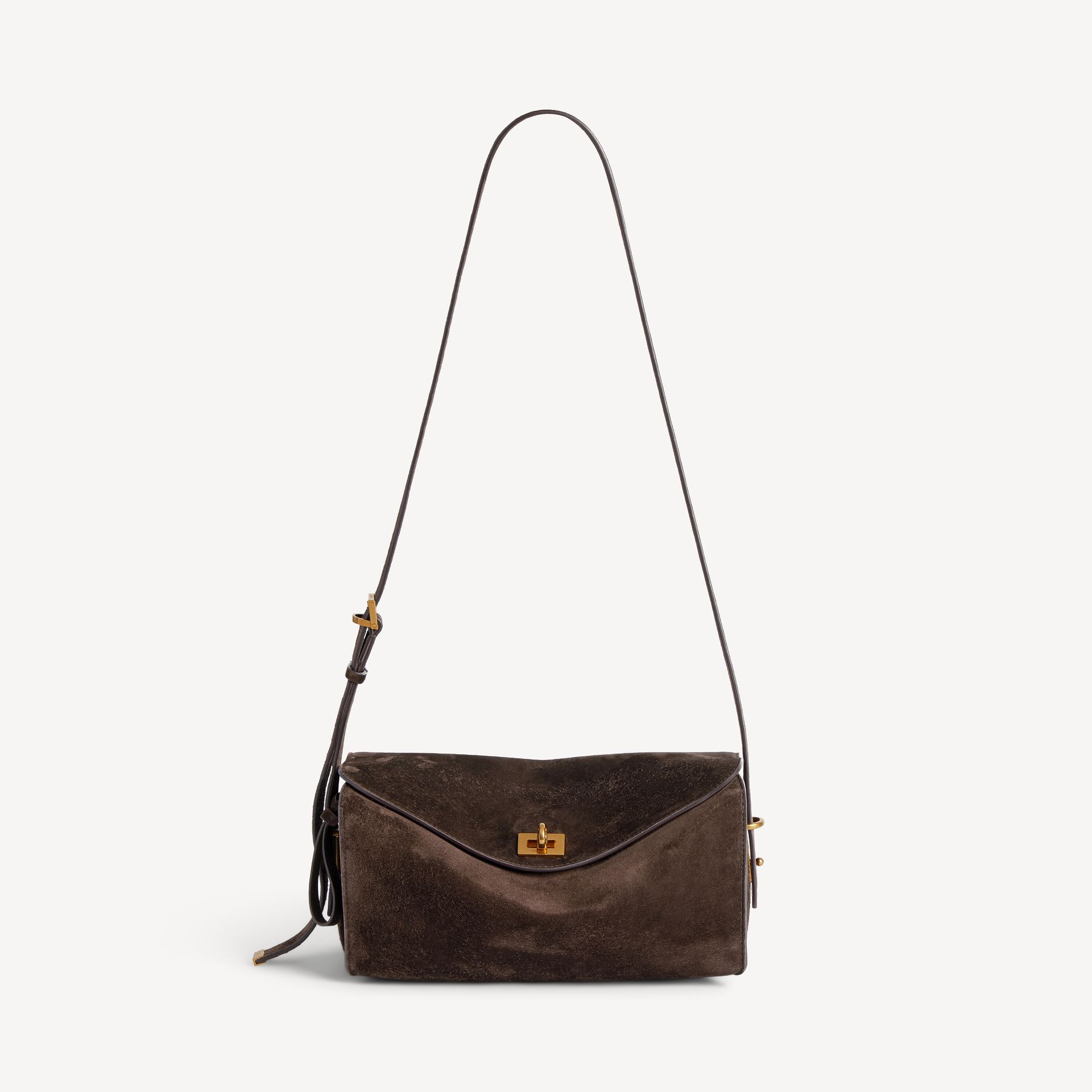 Women's Le 7 Shoulder Bag Medium in Moka/ruby