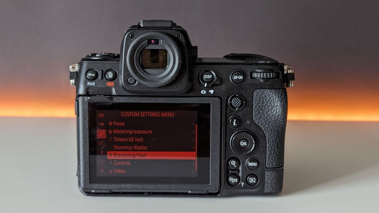 Nikon Z8 on a white table