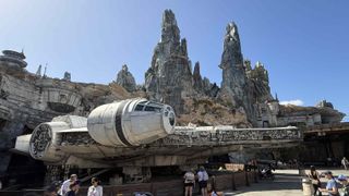 A look at the Millennium Falcon at Star Wars Galaxy's Edge.