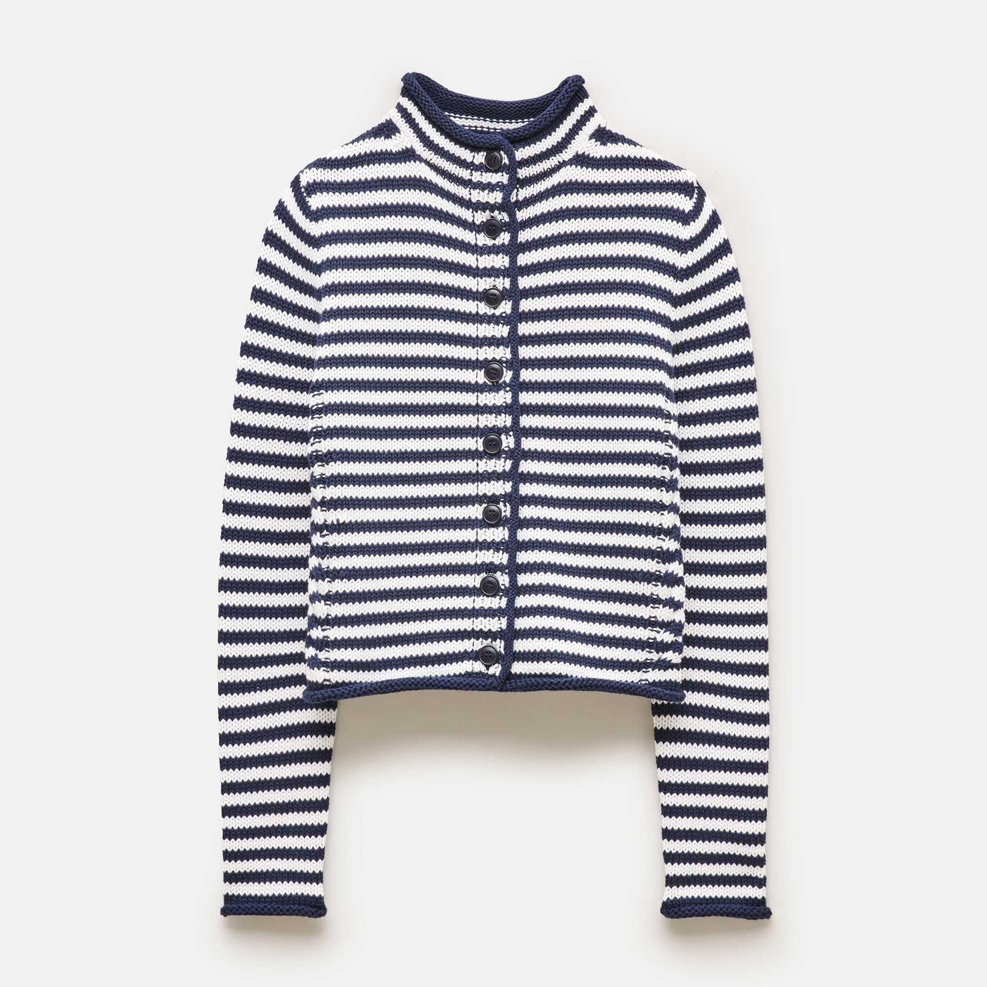 Rollneck&amp;trade; Reversible Cardigan in Stripe